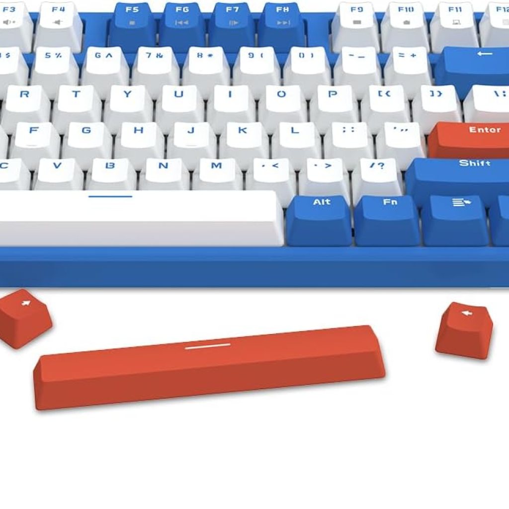 A.JAZZ Wireless Mechanical Keyboard, 87 Keys TKL Hot Swappable Bluetooth Gaming Keyboard, Dual Mode BT5.0/2.4G with Detachable Frame, USB Hub OEM Keycaps Custom Keyboard for PC MAC PS4(Red Switch) A.JAZZ Wireless Mechanical Keyboard, 87 Keys TKL Hot Swappable Bluetooth Gaming Keyboard, Dual Mode BT5.0/2.4G with Detachable Frame, USB Hub OEM Keycaps Custom Keyboard for PC MAC PS4(Red Switch)