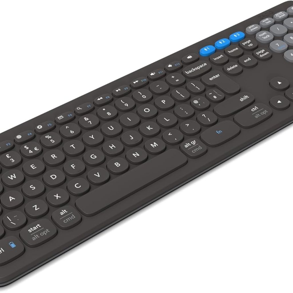 ZAGG Pro Keyboard 17 – Full-Size Wireless Charging Desktop Keyboard – Multi-Device Pairing – Compatible with Windows, macOS, iOS, Android, ChromeOS – Ergonomic Design for Efficient, Comfortable Typing ZAGG Pro Keyboard 17 – Full-Size Wireless Charging Desktop Keyboard – Multi-Device Pairing – Compatible with Windows, macOS, iOS, Android, ChromeOS – Ergonomic Design for Efficient, Comfortable Typing