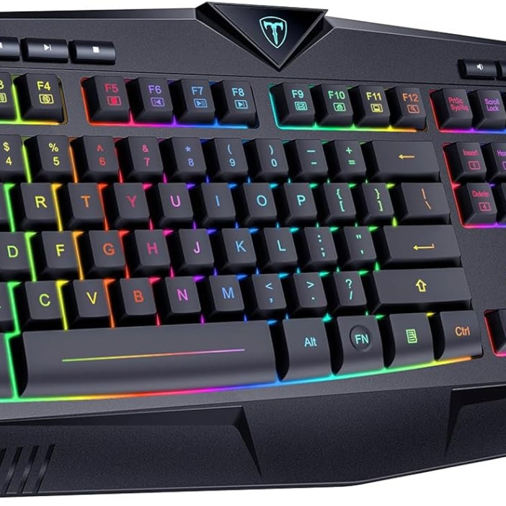 Wireless Keyboard, Rechargeable RGB Backlit Wireless Gaming Keyboard with Wrist Rest, Silent Keys, Multimedia Keys, Anti-ghosting, Full-Size Waterproof Light Up Keyboard for PC Mac Xbox Gamer Wireless Keyboard, Rechargeable RGB Backlit Wireless Gaming Keyboard with Wrist Rest, Silent Keys, Multimedia Keys, Anti-ghosting, Full-Size Waterproof Light Up Keyboard for PC Mac Xbox Gamer