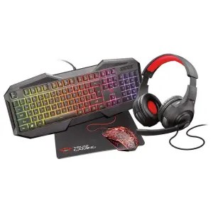 Pack gaming 4 en 1 teclado, mouse, auriculares y alfombrilla | GXT 1180RW – TRUST Pack gaming 4 en 1 teclado, mouse, auriculares y alfombrilla | GXT 1180RW – TRUST