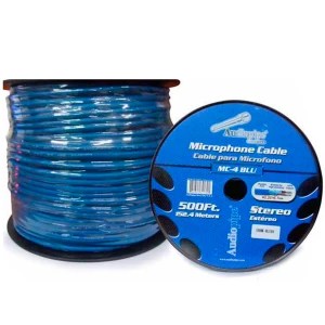 Cable para Microfono ST. 500plg. Azul | MC-4BLU – AUDIOPIPE