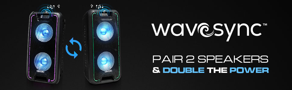 WS - Altavoz grande para fiestas de música estéreo con bluetooth, graves al aire libre