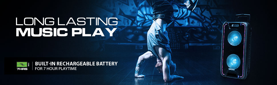 batería recargable pa altavoz de la luz del micrófono portátil altavoz portatil bafle bocina recargable