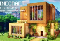 Modern Timberline: A Minecraft Wood House Modern Timberline: A Minecraft Wood House