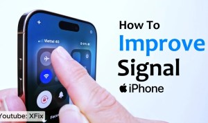 Cara memperkuat sinyal iPhone (Source: YouTube Channel = XFix) Cara memperkuat sinyal iPhone (Source: YouTube Channel = XFix)