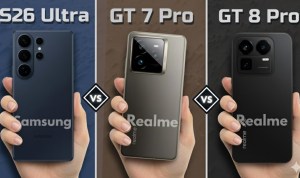 Realme GT 8 Pro vs GT 7 Pro vs Samsung S26 Ultra (Source: YouTube Channel = View Tech ID) Realme GT 8 Pro vs GT 7 Pro vs Samsung S26 Ultra (Source: YouTube Channel = View Tech ID)