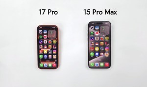 iPhone 17 Pro dan iPhone 15 Pro Max dalam uji kecepatan benchmark (Source: PhoneBar) iPhone 17 Pro dan iPhone 15 Pro Max dalam uji kecepatan benchmark (Source: PhoneBar)
