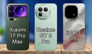 Perbandingan Realme GT 8 Pro Vs iQOO 15 Vs Xiaomi 17 Pro Max (Source: Technical SAMIM) Perbandingan Realme GT 8 Pro Vs iQOO 15 Vs Xiaomi 17 Pro Max (Source: Technical SAMIM)