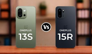 Perbandingan desain OnePlus 13S dan OnePlus 15R dari berbagai sudut (Source: Thedstech) Perbandingan desain OnePlus 13S dan OnePlus 15R dari berbagai sudut (Source: Thedstech)