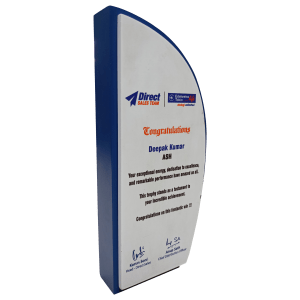 D Shape Wooden Block Trophy D Shape Wooden Block Trophy