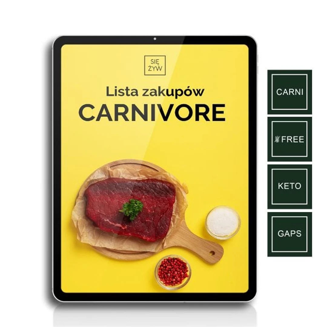 Lista zakupów Carnivore Lista zakupów Carnivore