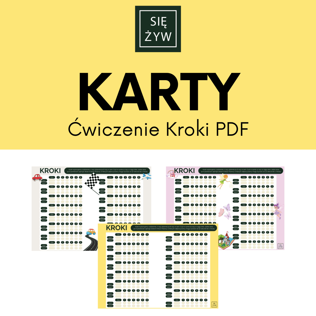 Karty do monitorowania postępów – ćwiczenie Kroki PDF Karty do monitorowania postępów – ćwiczenie Kroki PDF
