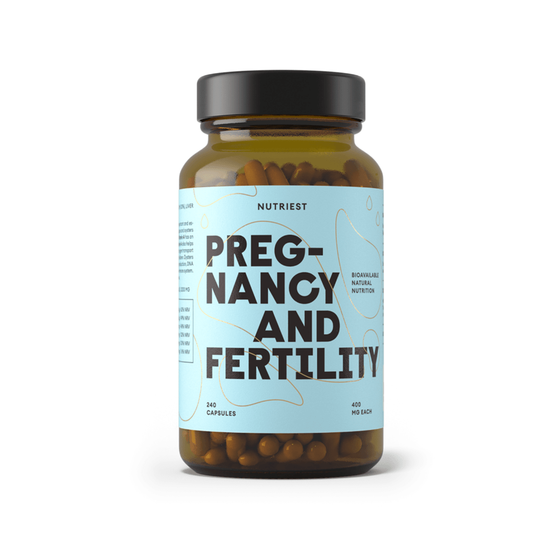 Nutriest Pregnancy and Fertility – Ciąża i płodność – Podroby wołowe z colostrum i ostrygami – 240 kapsułek Nutriest Pregnancy and Fertility – Ciąża i płodność – Podroby wołowe z colostrum i ostrygami – 240 kapsułek