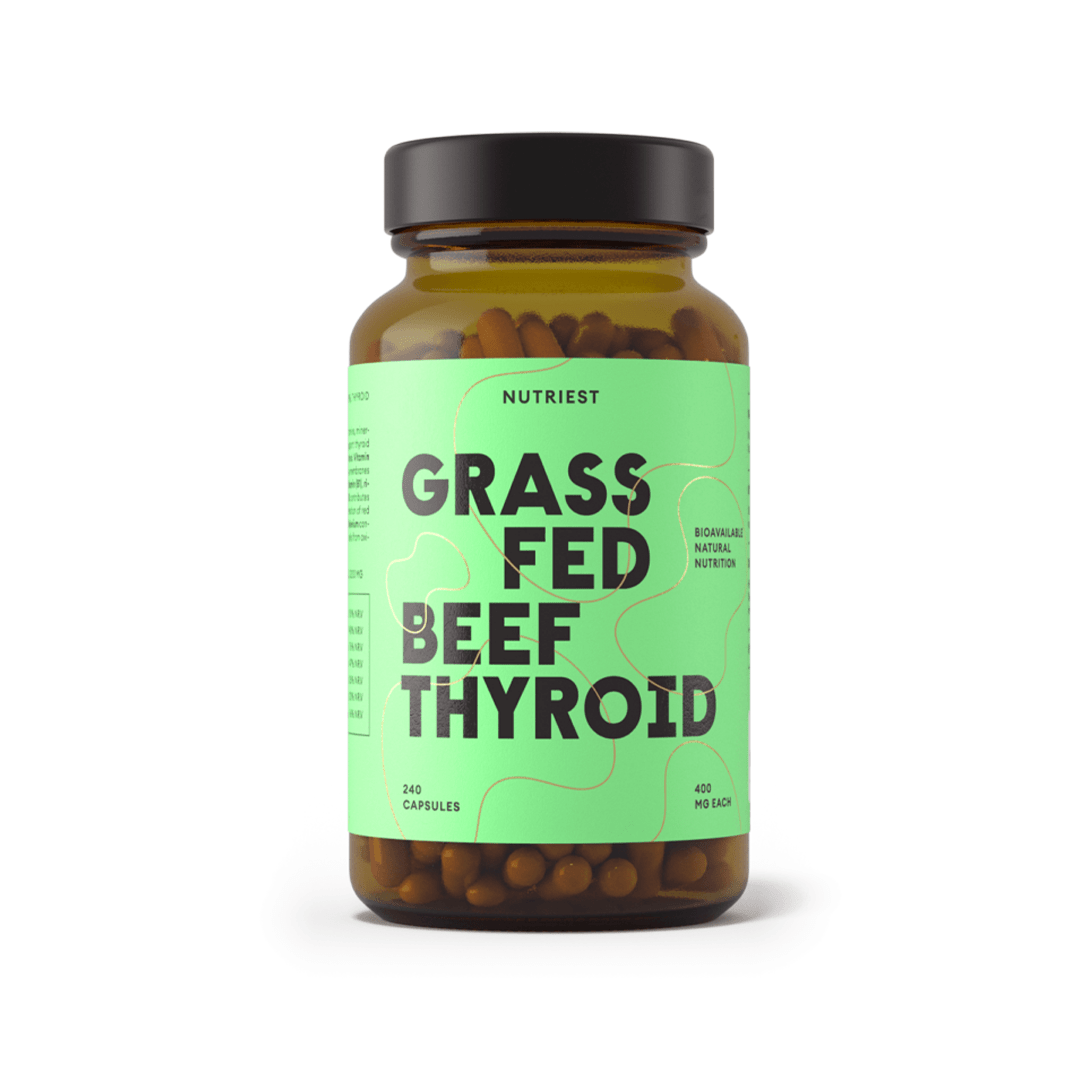 Nutriest Grass Fed Beef Thyroid – Tarczyca wołowa – 240 kapsułek Nutriest Grass Fed Beef Thyroid – Tarczyca wołowa – 240 kapsułek