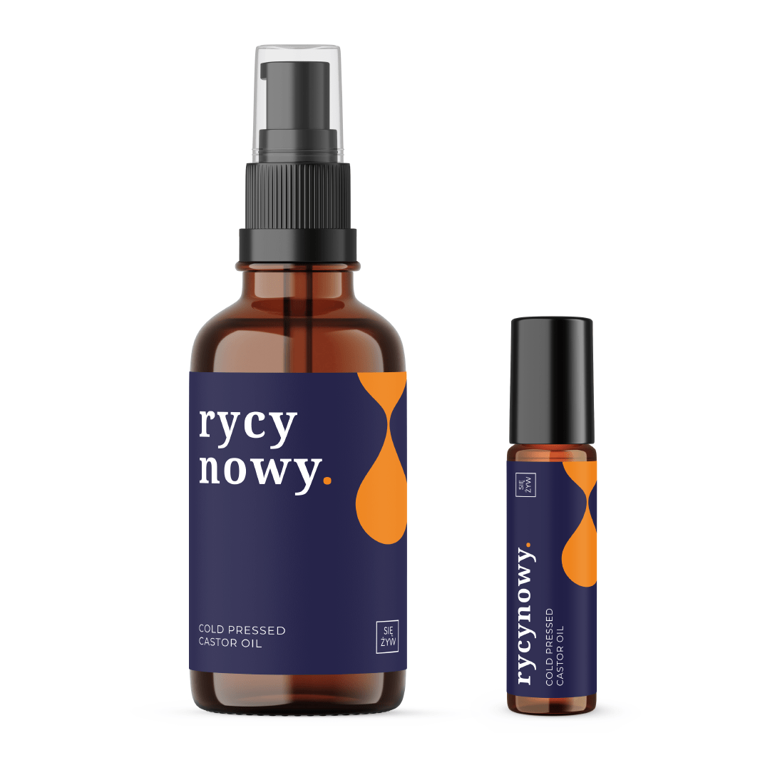 Organiczny olej rycynowy – zestaw Organiczny olej rycynowy – zestaw
