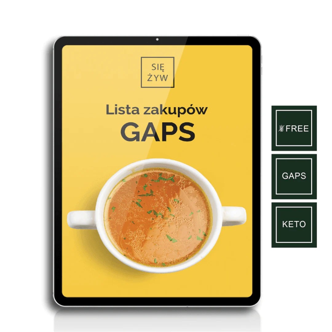 Lista produktów GAPS DIET Lista produktów GAPS DIET