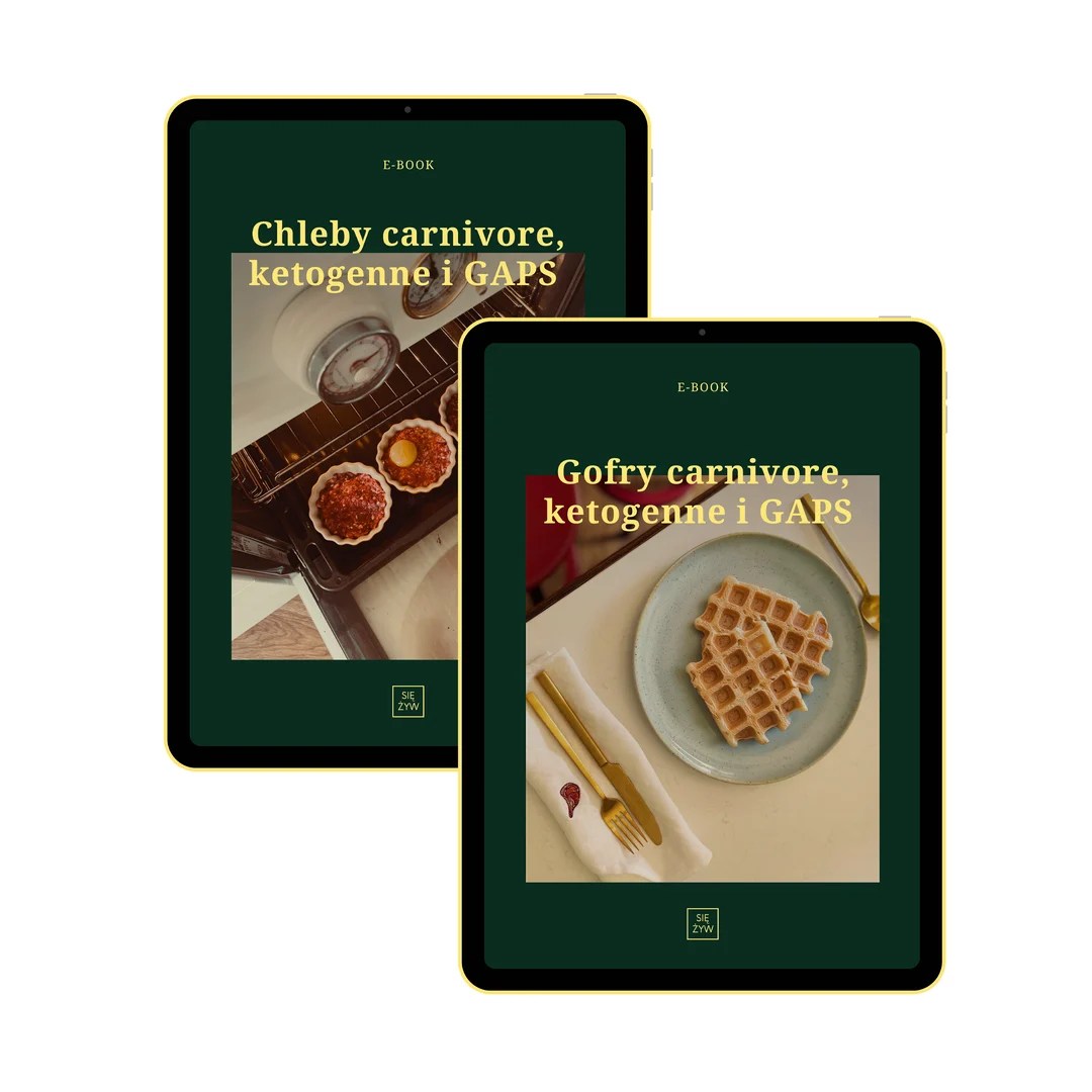 Zestaw 2 ebooków – Gofry i chleby CARNIVORE / Ketogenne / GAPS – przepisy Zestaw 2 ebooków – Gofry i chleby CARNIVORE / Ketogenne / GAPS – przepisy