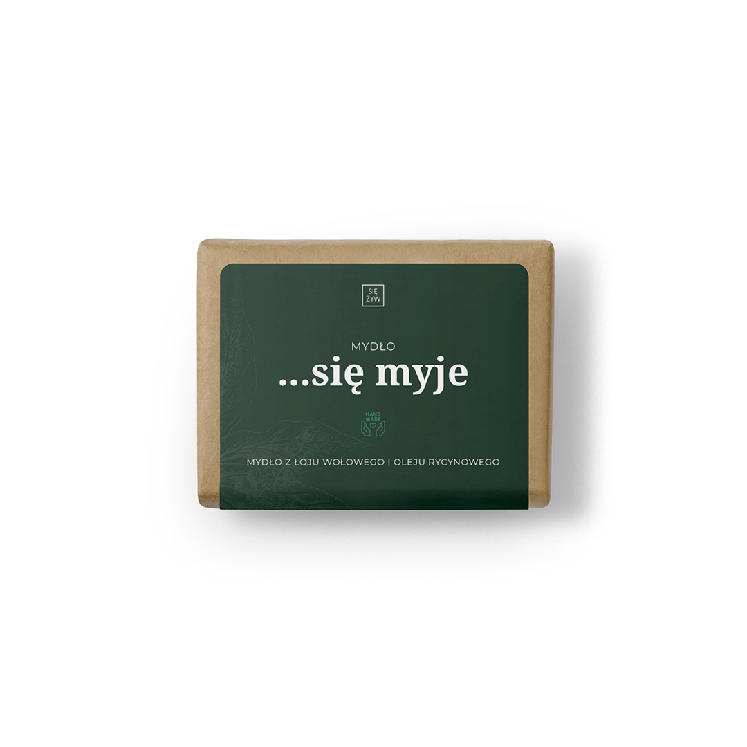 Się Żyw …się myje mydło z łoju wołowego i oleju rycynowego 70 g Się Żyw …się myje mydło z łoju wołowego i oleju rycynowego 70 g