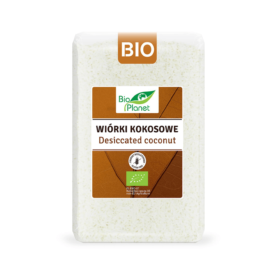 Bio Planet Wiórki kokosowe BIO – 1 kg Bio Planet Wiórki kokosowe BIO – 1 kg