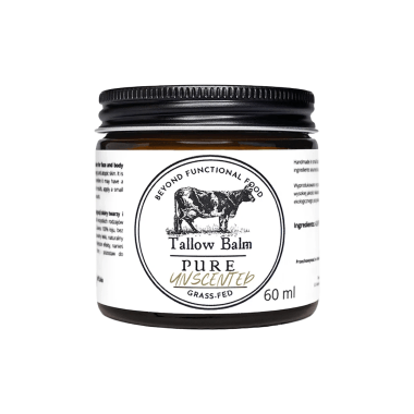 Beyond Functional Food Tallow Balm Pure Unscented – Czysty łój wołowy do twarzy i ciała – 60 ml i 120 ml Beyond Functional Food Tallow Balm Pure Unscented – Czysty łój wołowy do twarzy i ciała – 60 ml i 120 ml