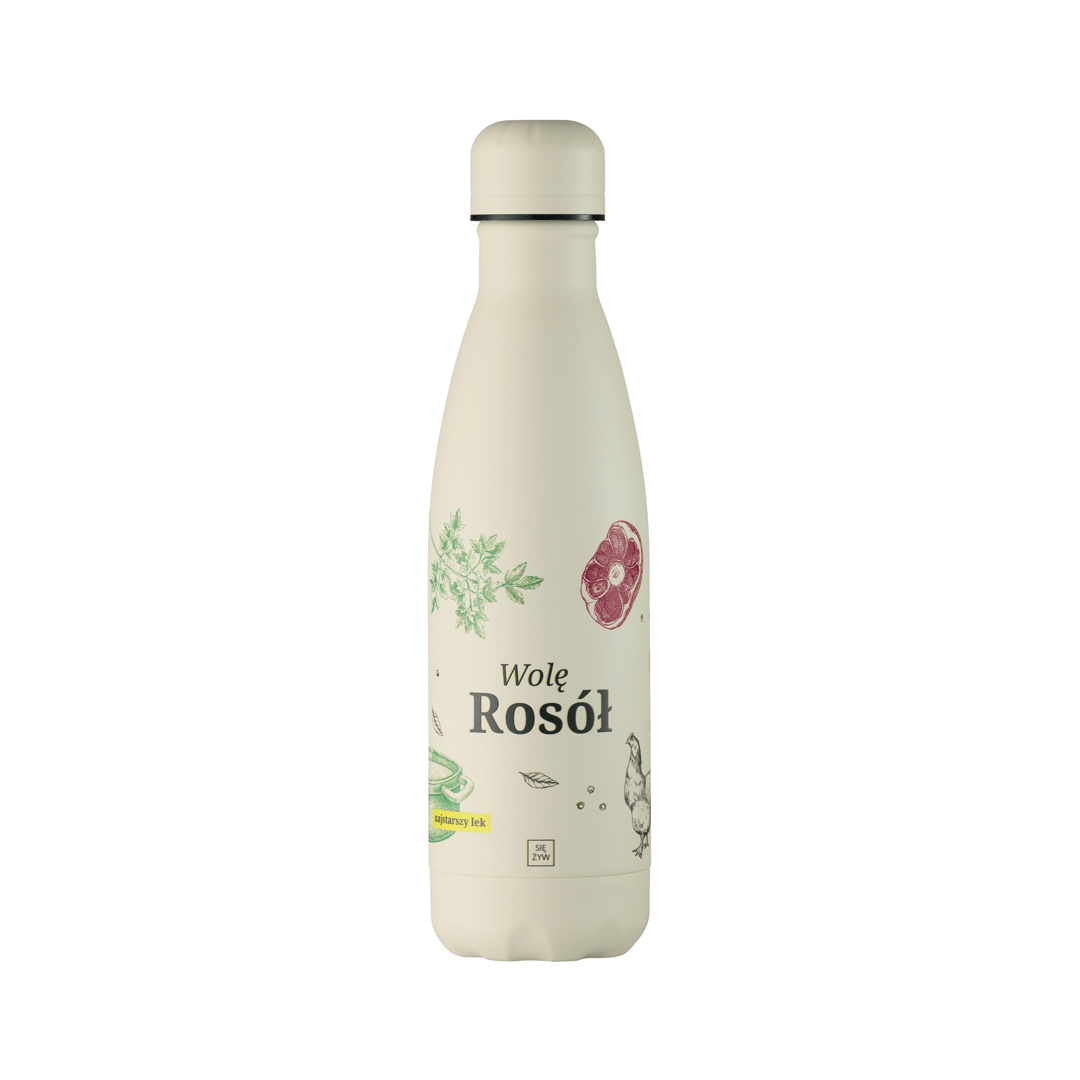 Się Żyw Butelka termiczna – Wolę Rosół – 500 ml Się Żyw Butelka termiczna – Wolę Rosół – 500 ml