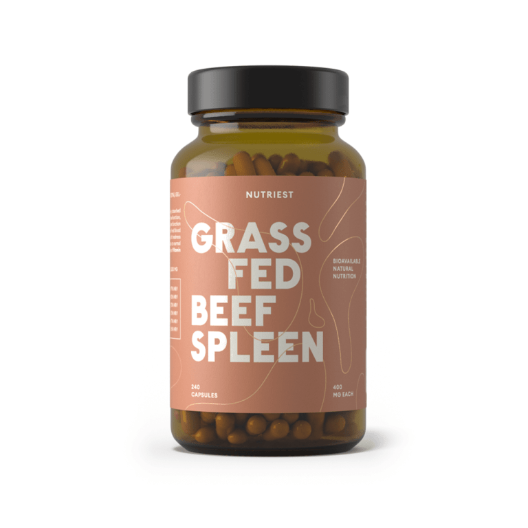 Nutriest Grass Fed Beef Spleen – Śledziona Wołowa – 240 kapsułek Nutriest Grass Fed Beef Spleen – Śledziona Wołowa – 240 kapsułek