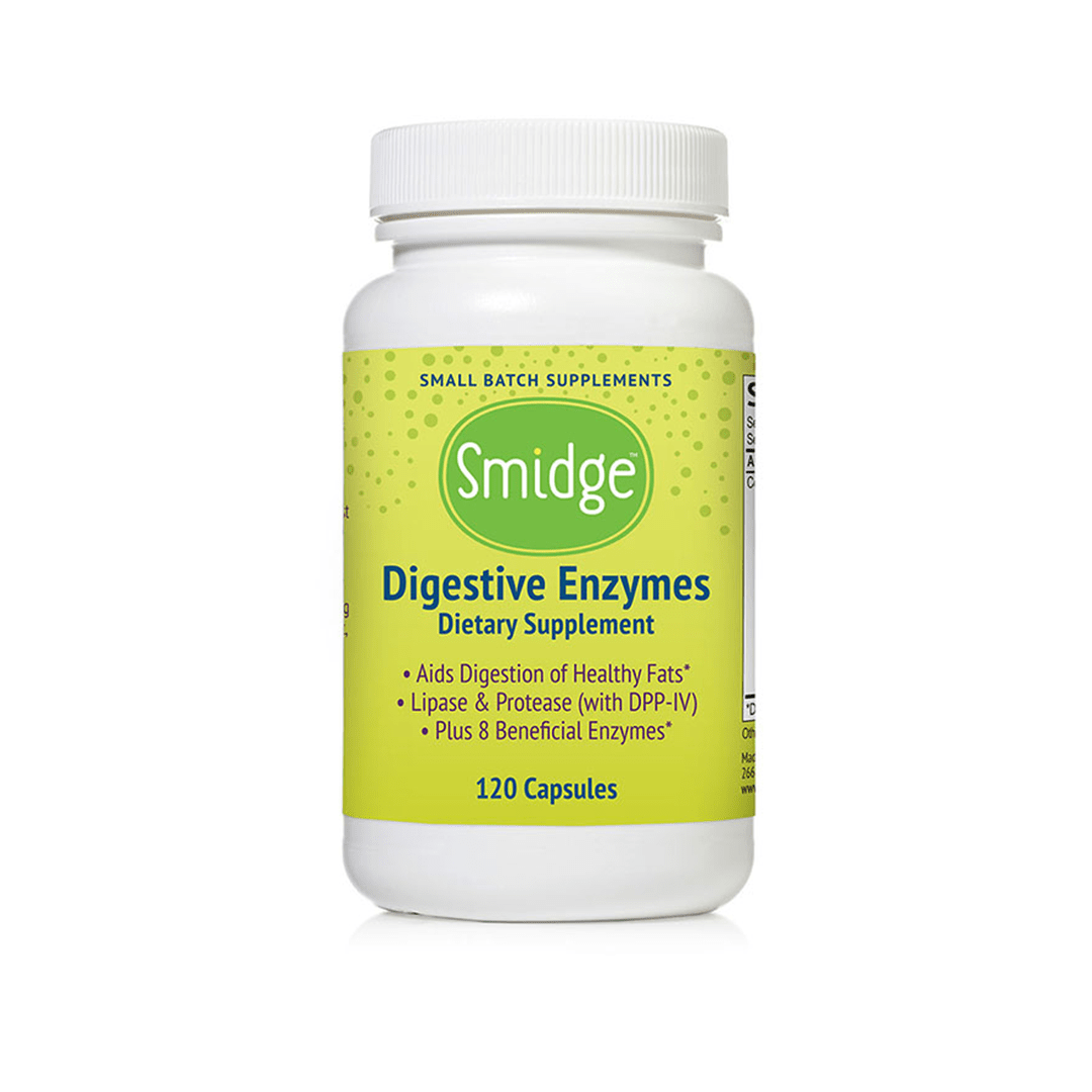 Smidge Digestive Enzymes – Enzymy trawienne – 120 kapsułek Smidge Digestive Enzymes – Enzymy trawienne – 120 kapsułek