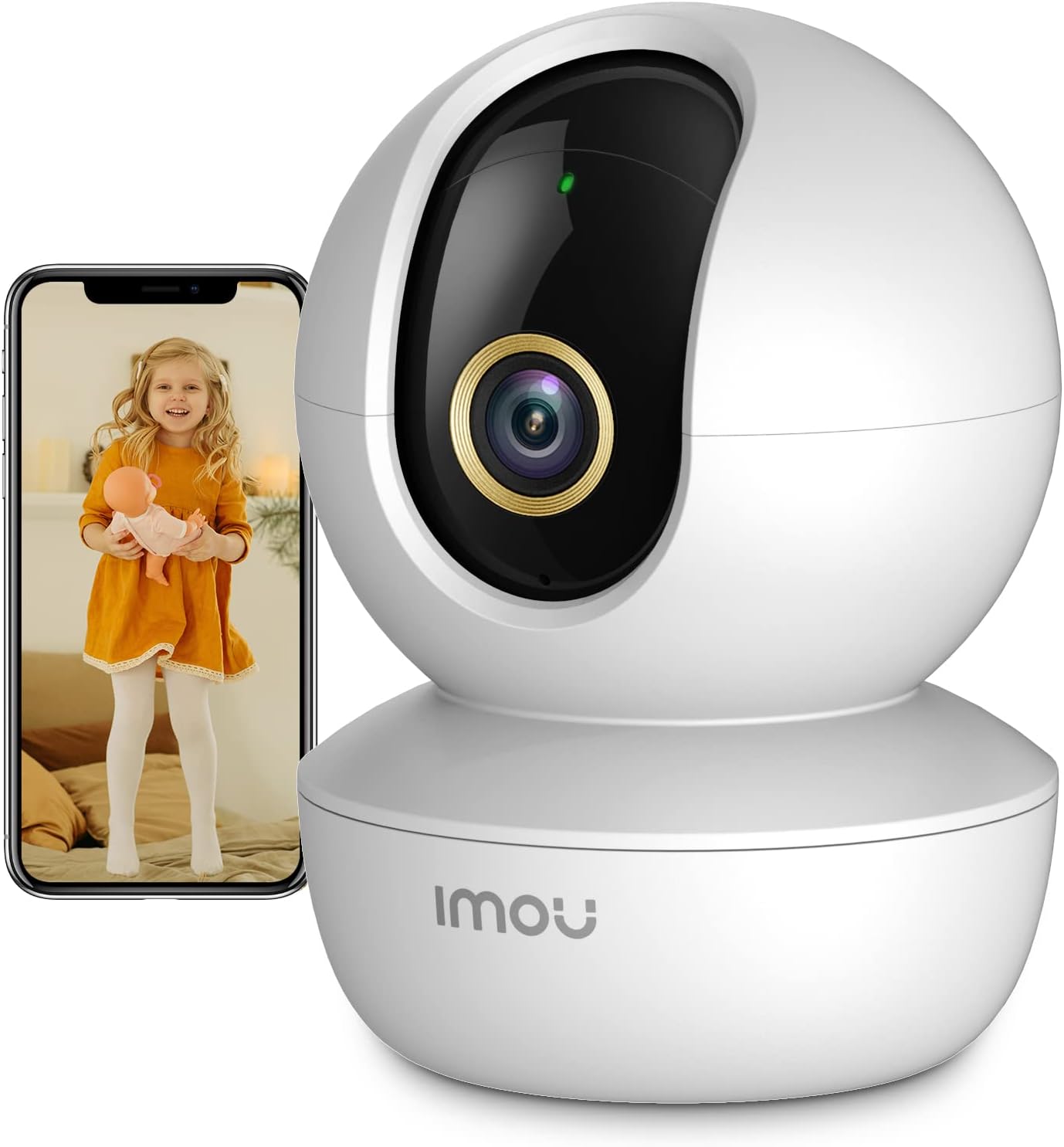 Imou Security Camera Indoor Camera Pan/Tilt Wireless Home Camera, Plug-in WiFi Camera Baby Monitor with Night Vision, 2-Way Audio, Human & Sound Detection, Motion Tracking(2.4G ONLY) Imou Security Camera Indoor Camera Pan/Tilt Wireless Home Camera, Plug-in WiFi Camera Baby Monitor with Night Vision, 2-Way Audio, Human & Sound Detection, Motion Tracking(2.4G ONLY)