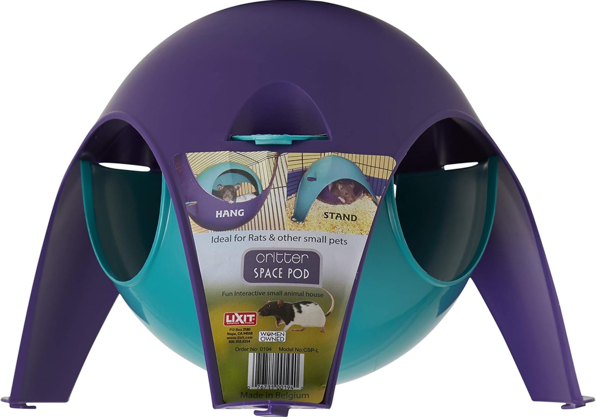 Lixit Igloos and Hideaways for Guinea Pigs, Rats, Mice, Hamsters, Gerbils and Other Small Animals (Assorted, Large Space Pod) Lixit Igloos and Hideaways for Guinea Pigs, Rats, Mice, Hamsters, Gerbils and Other Small Animals (Assorted, Large Space Pod)