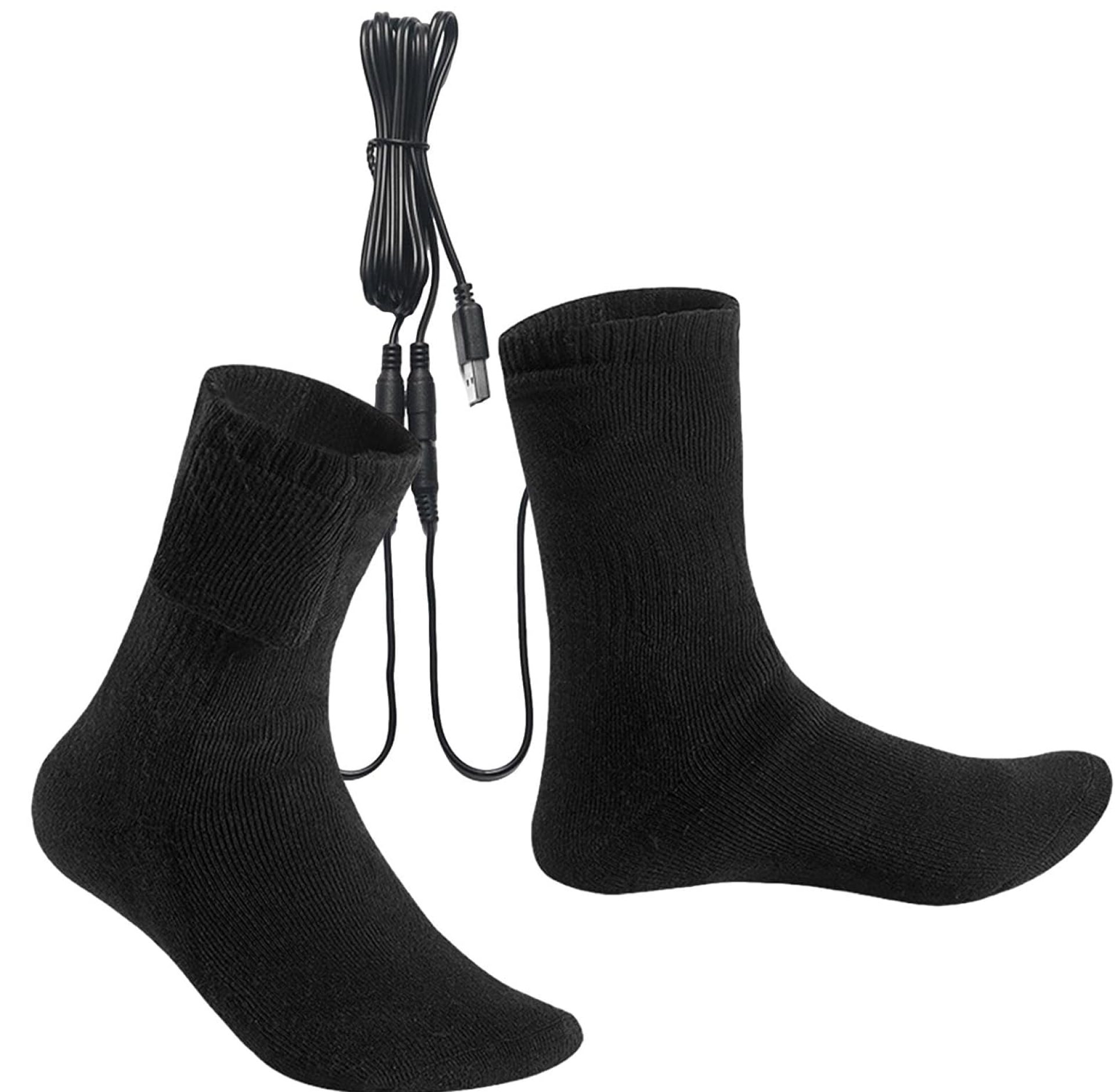 USB Heating Socks – Winter Heated Socks | Quick Heating Thermal Socks Cold-Proof Foot Warmer | Breathable USB Heated Socks for Hiking, Traveling, Walking, Outdoor Sports USB Heating Socks – Winter Heated Socks | Quick Heating Thermal Socks Cold-Proof Foot Warmer | Breathable USB Heated Socks for Hiking, Traveling, Walking, Outdoor Sports