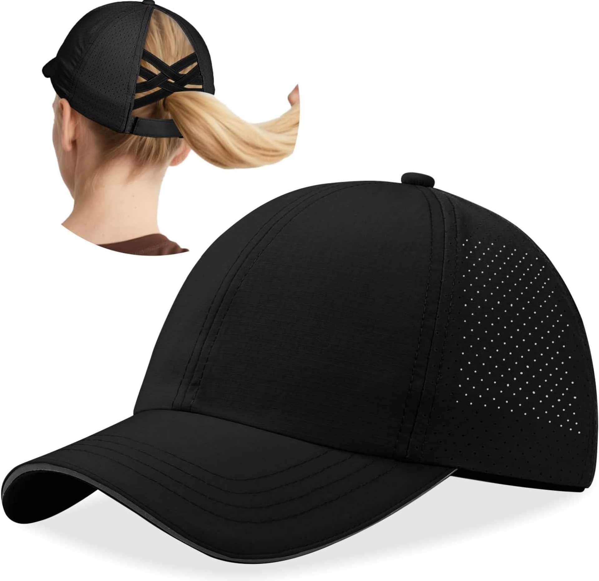 Women Ponytail Hats Criss Cross Quick Dry Baseball Cap Adjustable Workout Golf Cap Sun Hat for Sports & Outdoor Women Ponytail Hats Criss Cross Quick Dry Baseball Cap Adjustable Workout Golf Cap Sun Hat for Sports & Outdoor