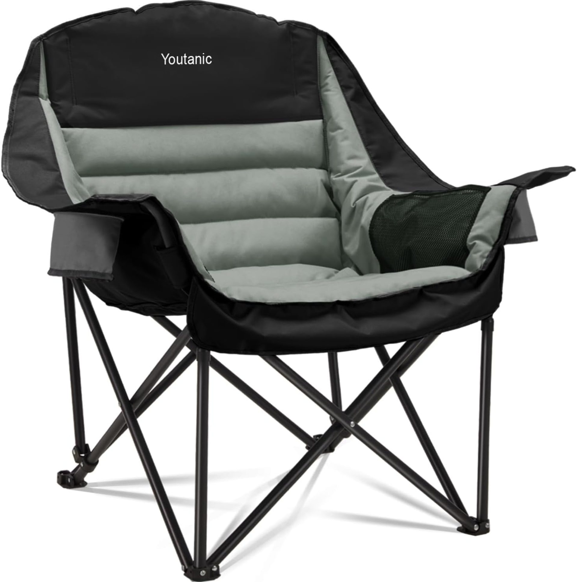 Oversized Camping Chair, Portable Folding Camping Chairs with Side Pocket, Cup Holder and Carry Bag, Heavy Duty Outdoor Camping Chairs for Adults, Fishing, Sports, Trip, up to 400lbs, Style 4 Oversized Camping Chair, Portable Folding Camping Chairs with Side Pocket, Cup Holder and Carry Bag, Heavy Duty Outdoor Camping Chairs for Adults, Fishing, Sports, Trip, up to 400lbs, Style 4