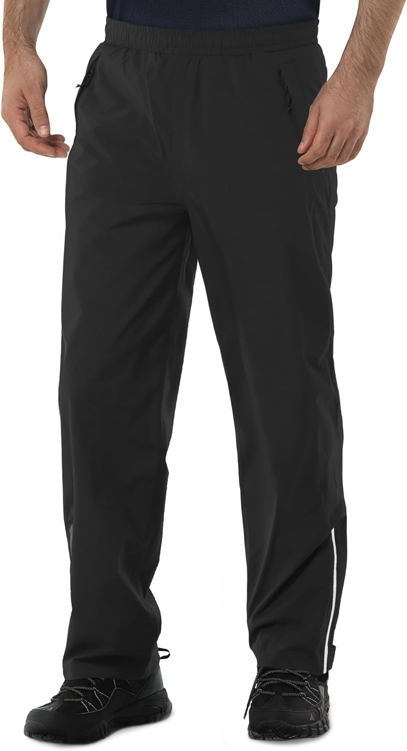 33,000ft Men’s Rain Pants Waterproof, Windproof Lightweight Outdoor Rain Over Pants for Fishing Golf Work Hiking 33,000ft Men’s Rain Pants Waterproof, Windproof Lightweight Outdoor Rain Over Pants for Fishing Golf Work Hiking