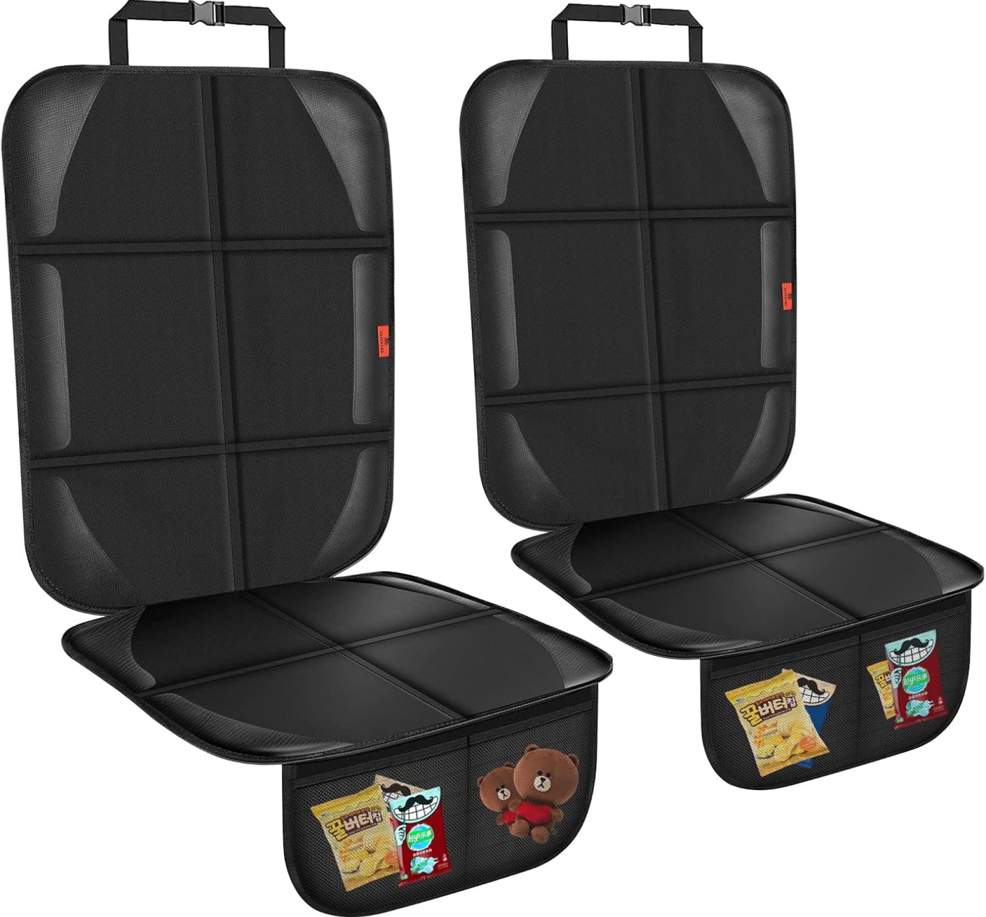 Car Seat Protector,Auto Car Seat Protectors Baby Carseat Waterproof & Durable 600D Fabric for Child Baby Car Seat Mat Vehicle Pet Cover 2 Storage Pockets (2 Pack) Car Seat Protector,Auto Car Seat Protectors Baby Carseat Waterproof & Durable 600D Fabric for Child Baby Car Seat Mat Vehicle Pet Cover 2 Storage Pockets (2 Pack)