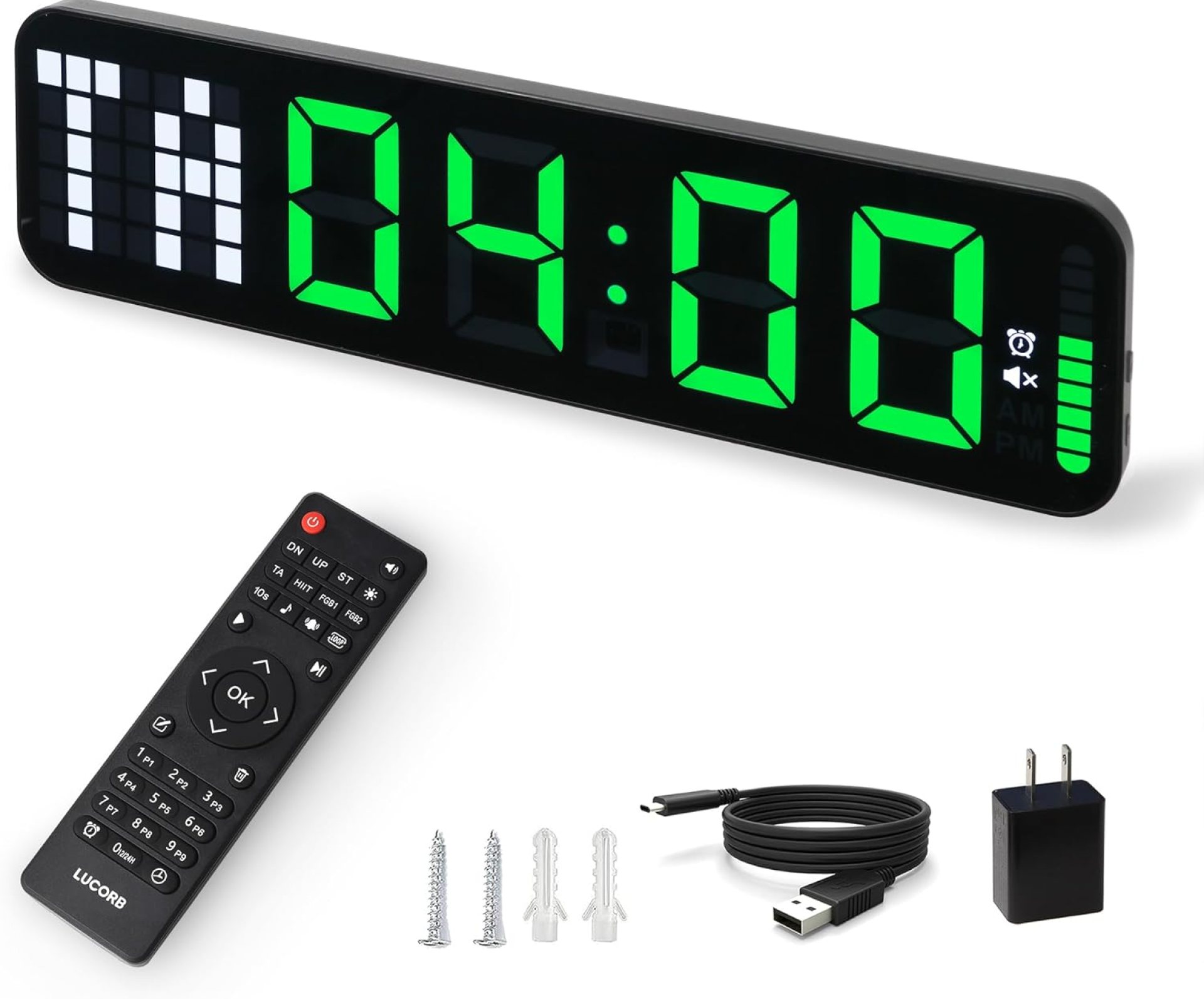 Gym Timer 15” Large Wall Clocks for Home Gym, Interval Workout Countdown Clock Remote Control for Boxing Crossfit Fitness Tabata Home Gym Accessories Gym Timer 15” Large Wall Clocks for Home Gym, Interval Workout Countdown Clock Remote Control for Boxing Crossfit Fitness Tabata Home Gym Accessories