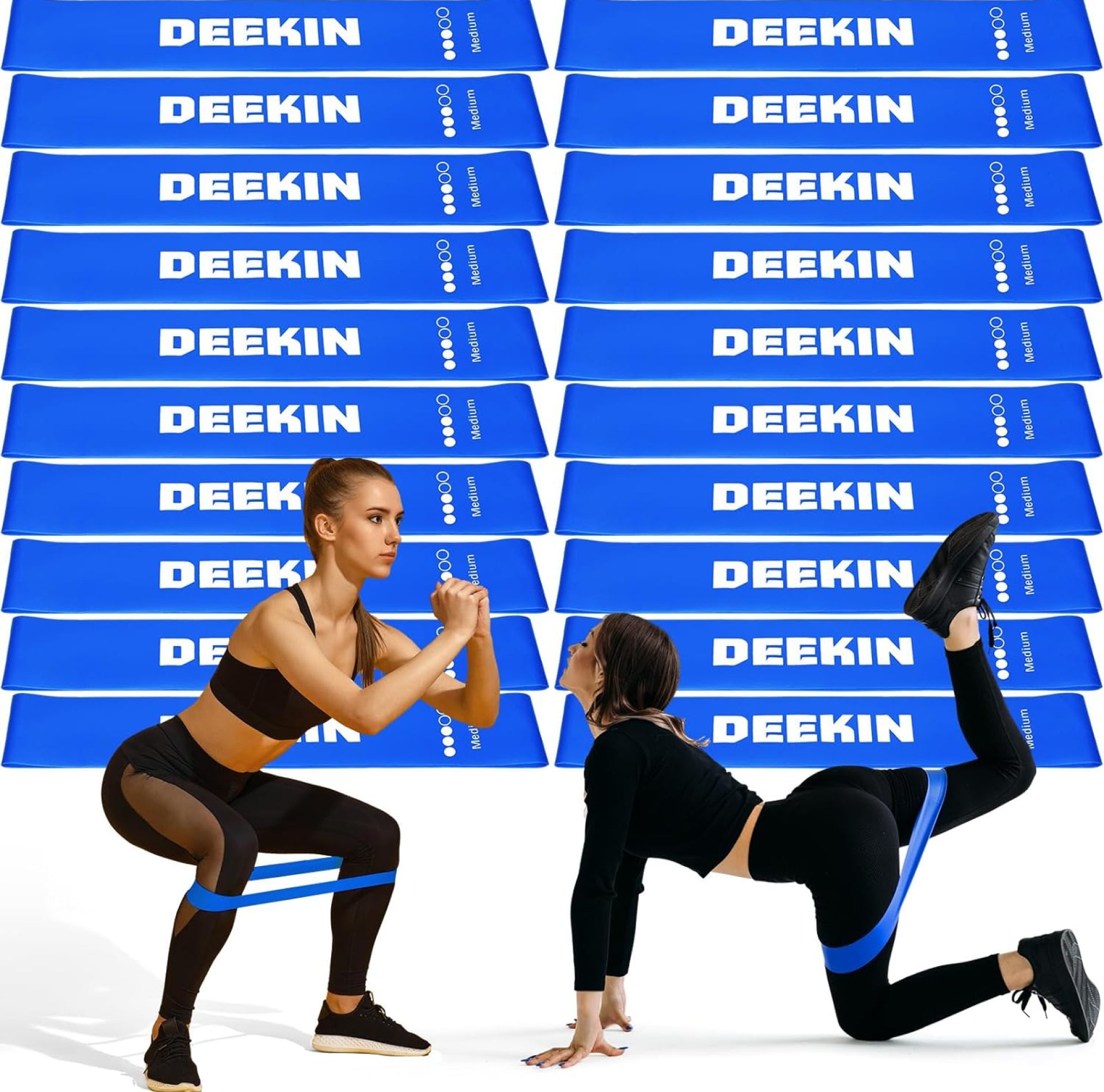 Deekin 20 Pcs Resistance Bands Resistance Loop Exercise Bands Exercise Equipment Elastic Drap Ring for Women and Men Home Fitness, Gym, Yoga Deekin 20 Pcs Resistance Bands Resistance Loop Exercise Bands Exercise Equipment Elastic Drap Ring for Women and Men Home Fitness, Gym, Yoga