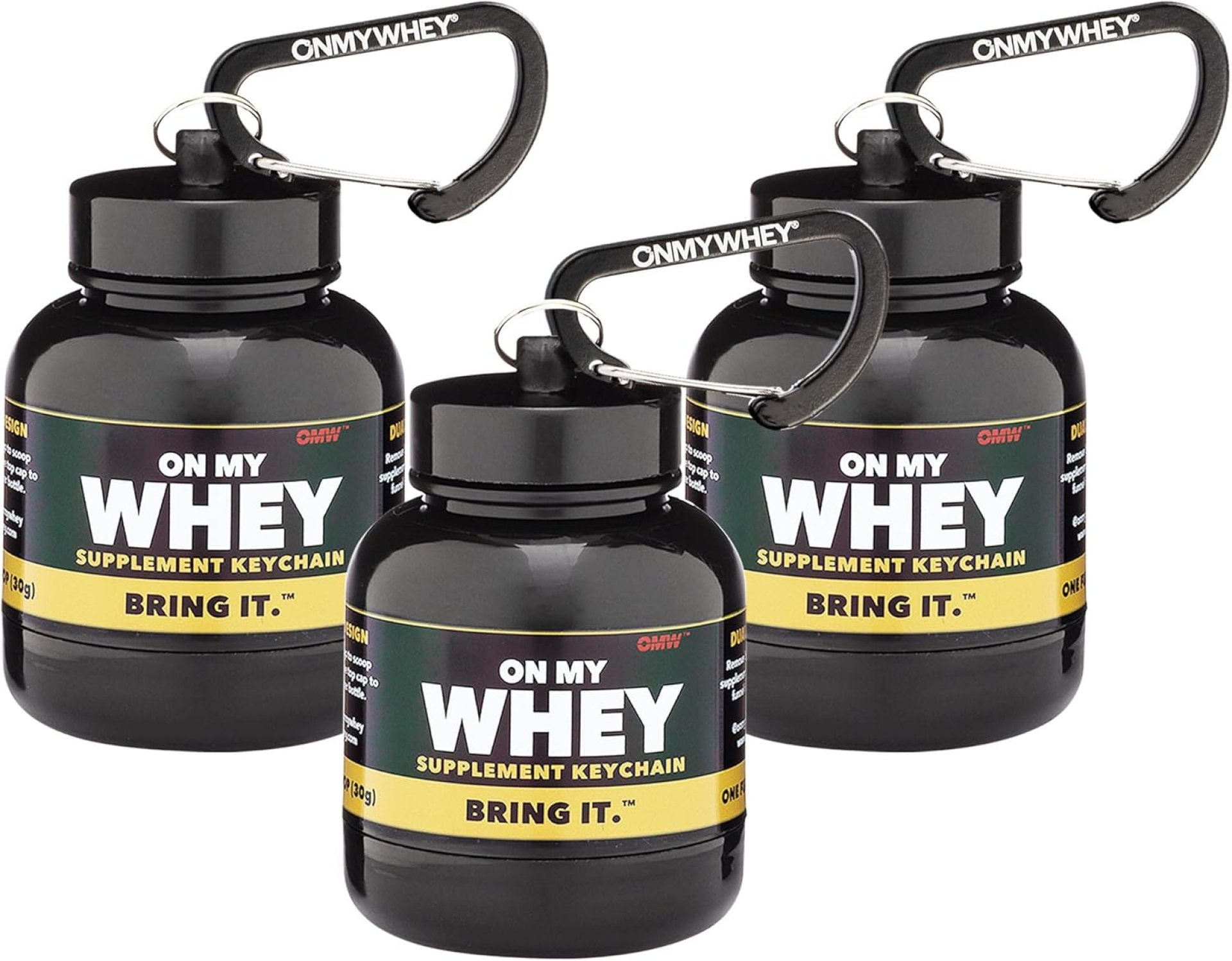 Protein Powder and Supplement Funnel Keychain, Portable to-Go Container for The Gym, Workouts, Fitness, and Travel – TSA Approved, Classic 3-Pack Protein Powder and Supplement Funnel Keychain, Portable to-Go Container for The Gym, Workouts, Fitness, and Travel – TSA Approved, Classic 3-Pack