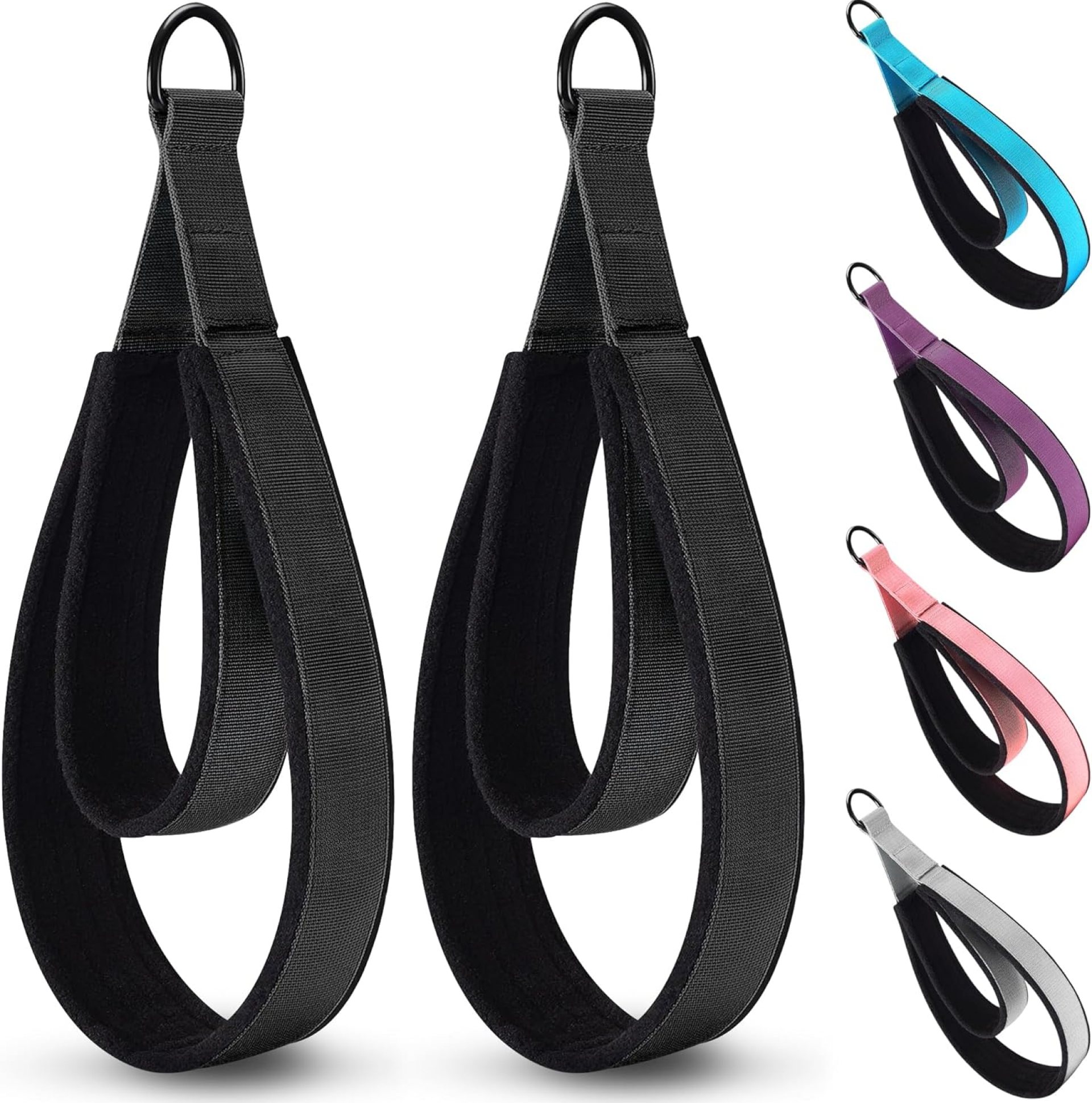 2PCS Comfortable Enhanced Thickness Pilates Double Loop Strap – D-Ring Strap for Home Gym & Yoga Workout Accessories 2PCS Comfortable Enhanced Thickness Pilates Double Loop Strap – D-Ring Strap for Home Gym & Yoga Workout Accessories