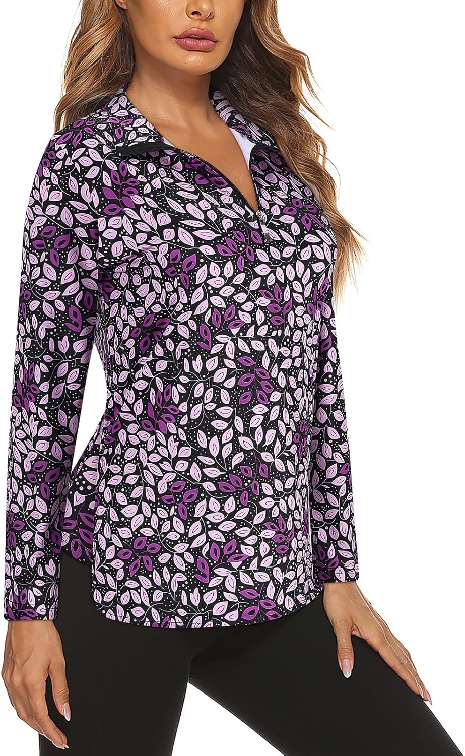 Koscacy Women’s Long Sleeve Golf Tennis Polo Shirts UPF50+ Half Zip Dry Fit Workout Tops Athletic Shirt Koscacy Women’s Long Sleeve Golf Tennis Polo Shirts UPF50+ Half Zip Dry Fit Workout Tops Athletic Shirt