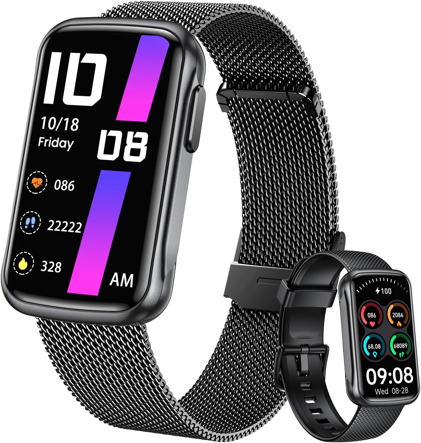 Fitness Tracker Smart Watch for Men: Health Activity Trackers with Heart Rate Blood Oxygen Sleep Monitor Step Counter Sport 1.47″ Touchscreen IP68 Waterproof Smartwatch Compatible Android iOS Fitness Tracker Smart Watch for Men: Health Activity Trackers with Heart Rate Blood Oxygen Sleep Monitor Step Counter Sport 1.47″ Touchscreen IP68 Waterproof Smartwatch Compatible Android iOS