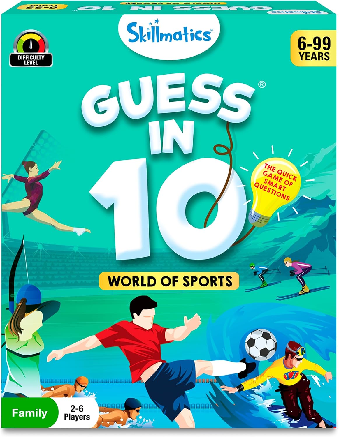 Skillmatics Guess in 10 Sports, Perfect for Boys, Girls, Kids, and Families Who Love Card Games, Toys, Travel Games, Gifts for Ages 6, 7, 8, 9 and Up Skillmatics Guess in 10 Sports, Perfect for Boys, Girls, Kids, and Families Who Love Card Games, Toys, Travel Games, Gifts for Ages 6, 7, 8, 9 and Up
