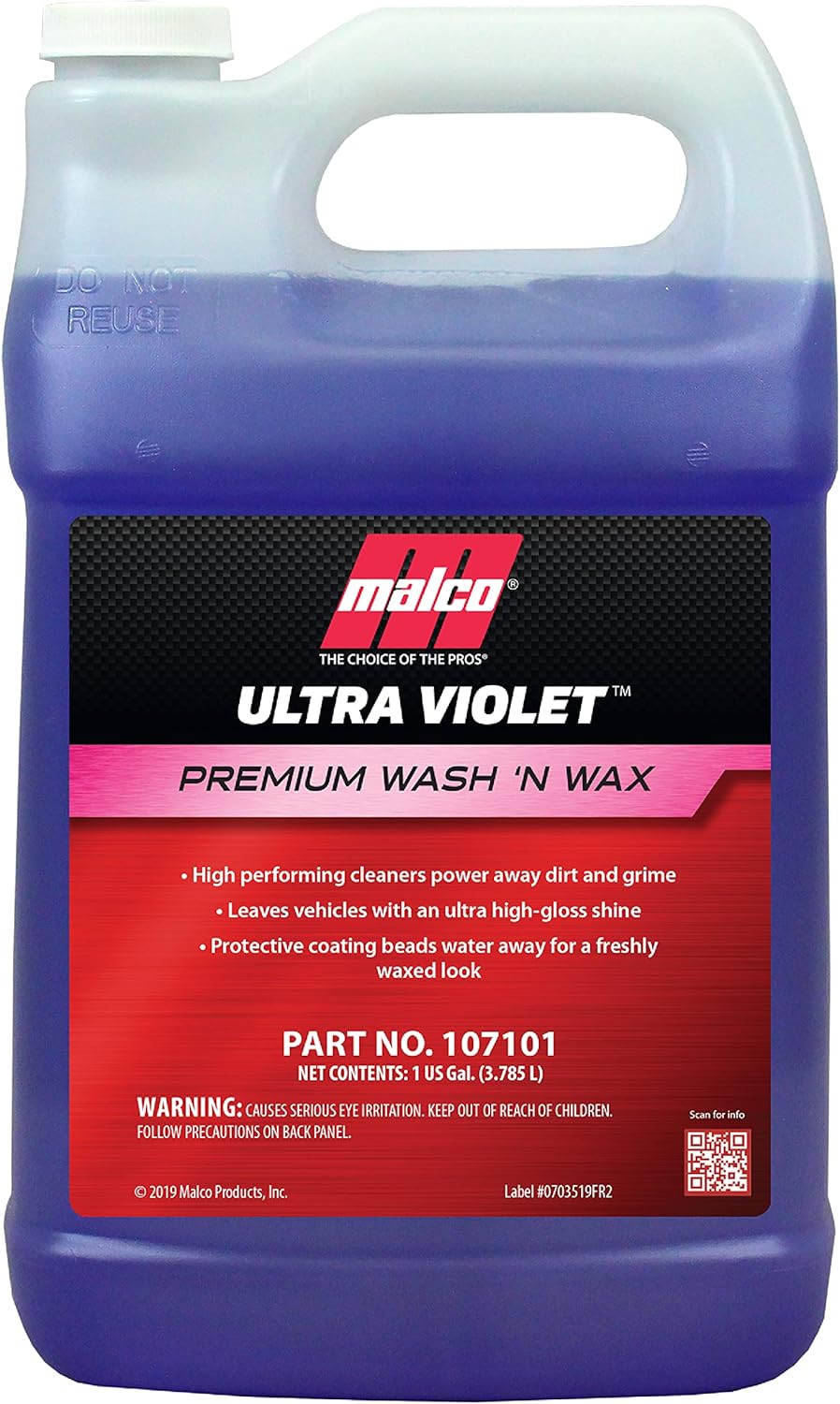 Malco Ultra Violet Premium Wash’n Wax – Best 2-In-1 Car Wash and Wax/Cleans and Provides A Durable, High-Gloss Shine in One Fast and Easy Step / 1 Gallon (107101) Malco Ultra Violet Premium Wash’n Wax – Best 2-In-1 Car Wash and Wax/Cleans and Provides A Durable, High-Gloss Shine in One Fast and Easy Step / 1 Gallon (107101)