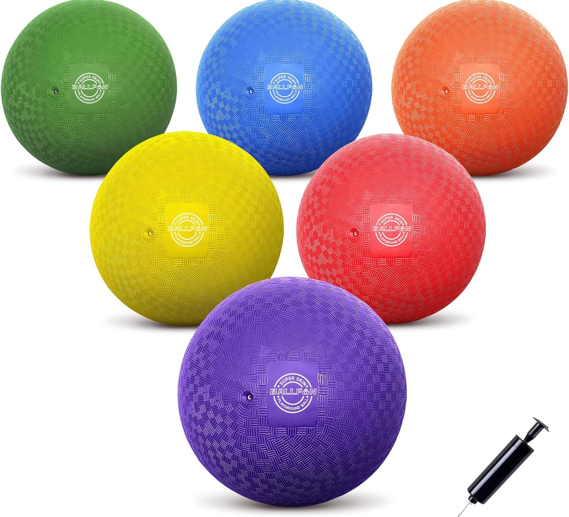 Dodgeballs Playground Balls, Dodge Ball Set for Kids & Adults, Bouncing Kickballs Handball for Outdoor & Indoor Games – Includes Pump & Mesh Storage Bag Dodgeballs Playground Balls, Dodge Ball Set for Kids & Adults, Bouncing Kickballs Handball for Outdoor & Indoor Games – Includes Pump & Mesh Storage Bag