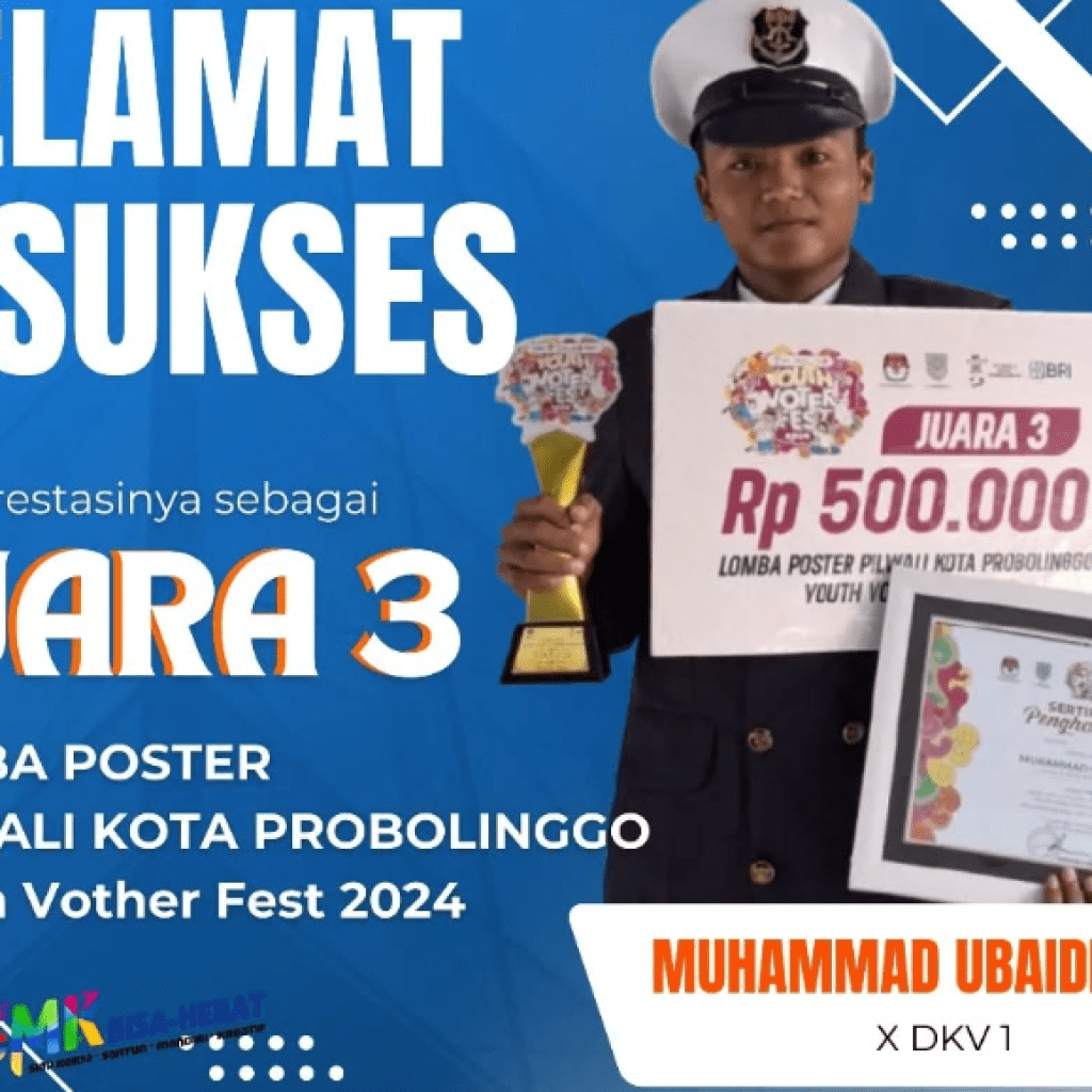 Juara 3 Lomba Poster PILWALI Kota Probolinggo 2024 Juara 3 Lomba Poster PILWALI Kota Probolinggo 2024