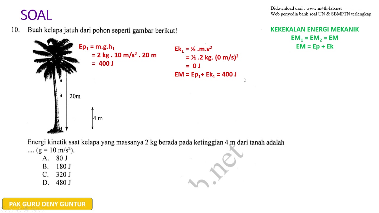 18+ Contoh Soal Energi Kinetik Dan Energi Potensial 18+ Contoh Soal Energi Kinetik Dan Energi Potensial