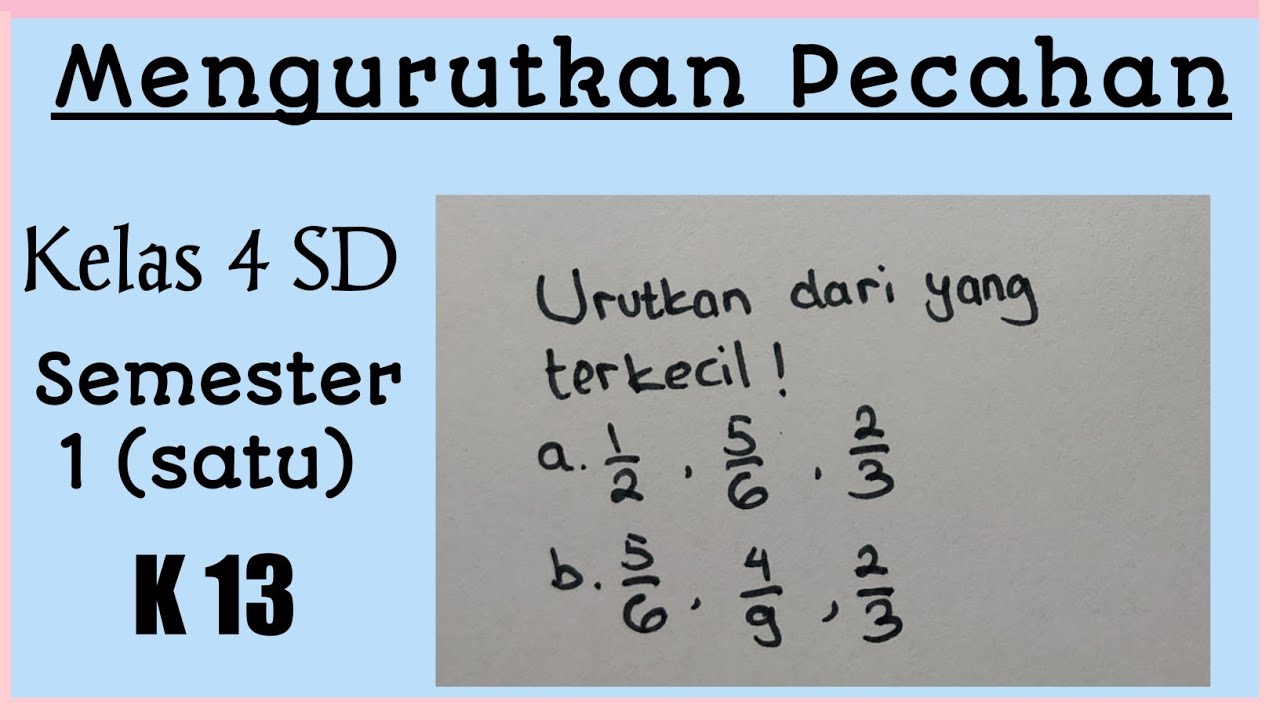 31+ Soal Matematika Kelas 4 Pecahan Quiz 31+ Soal Matematika Kelas 4 Pecahan Quiz