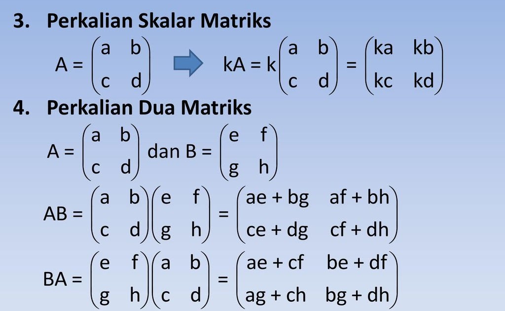 Rumus Matriks: Pengenalan dan Penerapan di dalam Matematika Rumus Matriks: Pengenalan dan Penerapan di dalam Matematika