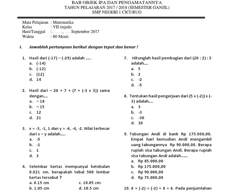 31+ Soal Bahasa Indonesia Kelas 7 Semester 2 Bab 6 31+ Soal Bahasa Indonesia Kelas 7 Semester 2 Bab 6