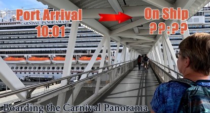 Boarding the Carnival Panorama in Long Beach California Boarding the Carnival Panorama in Long Beach California