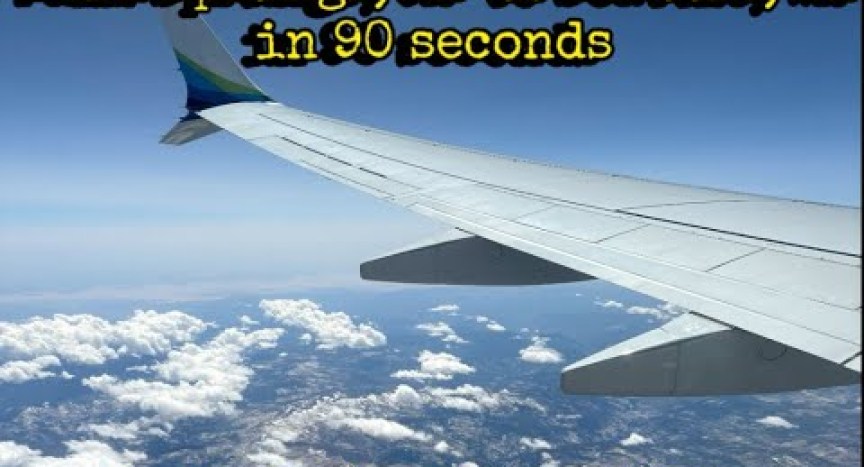 Flying From Palm Springs, CA to Seattle, WA in 90 seconds Flying From Palm Springs, CA to Seattle, WA in 90 seconds